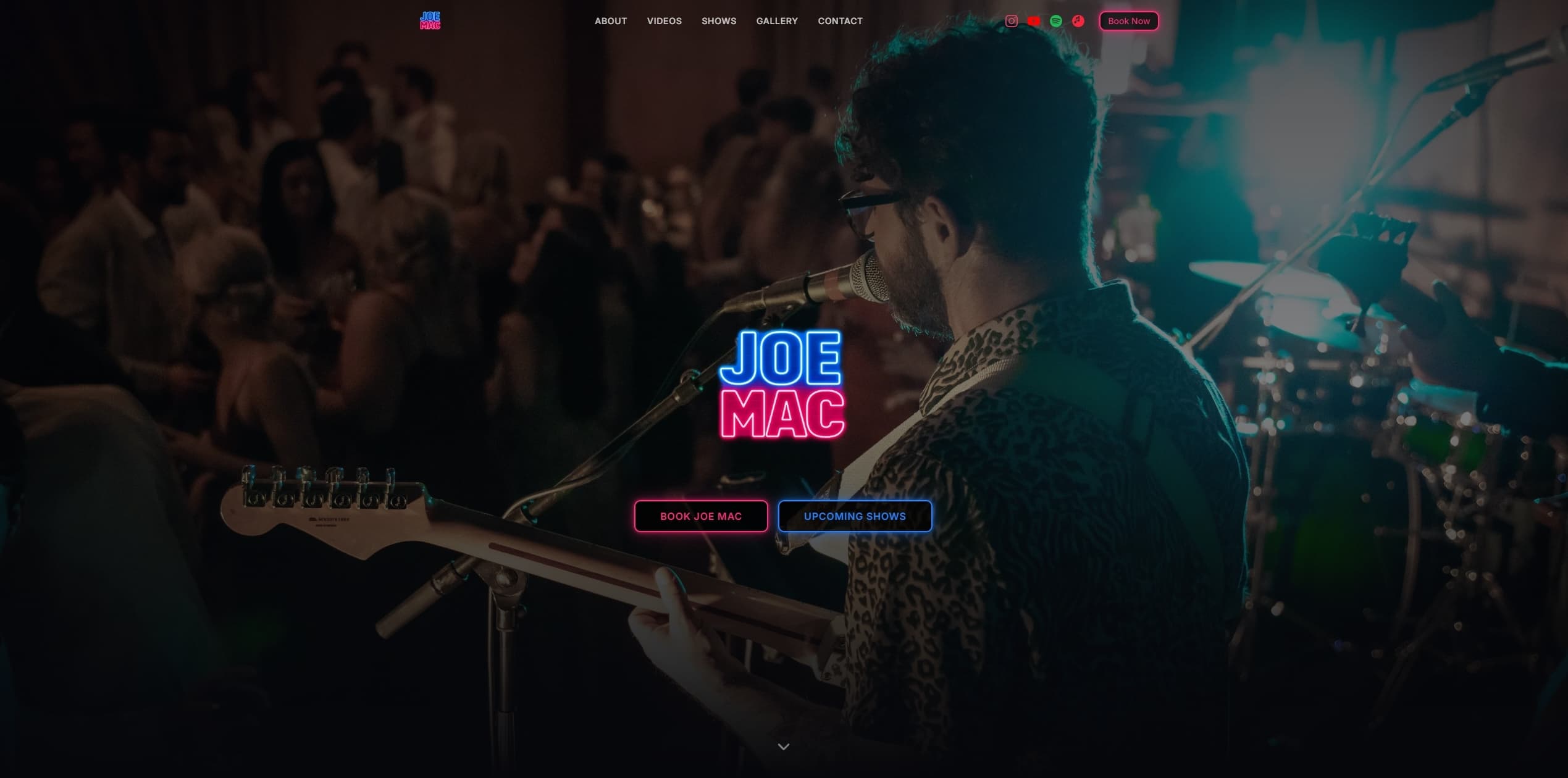 Joe Mac — website screenshot